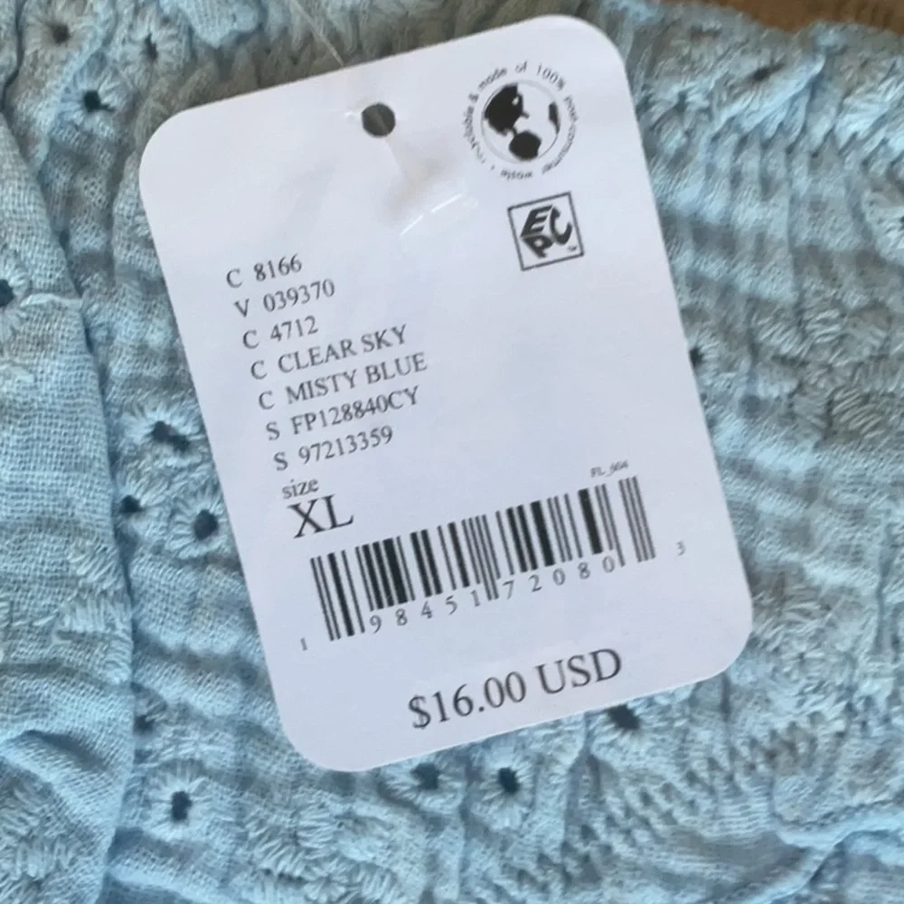 FREE PEOPLE - Homegrown Undie, Clear Sky Blue, XL